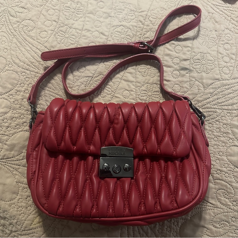 Badgley Mischka Burgundy Bag